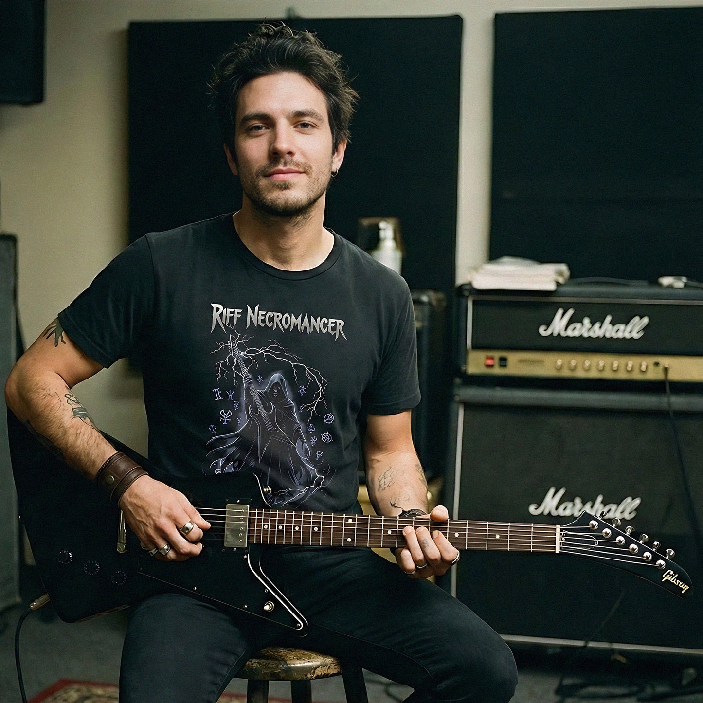 Riff Necromancer Guitar T-Shirt