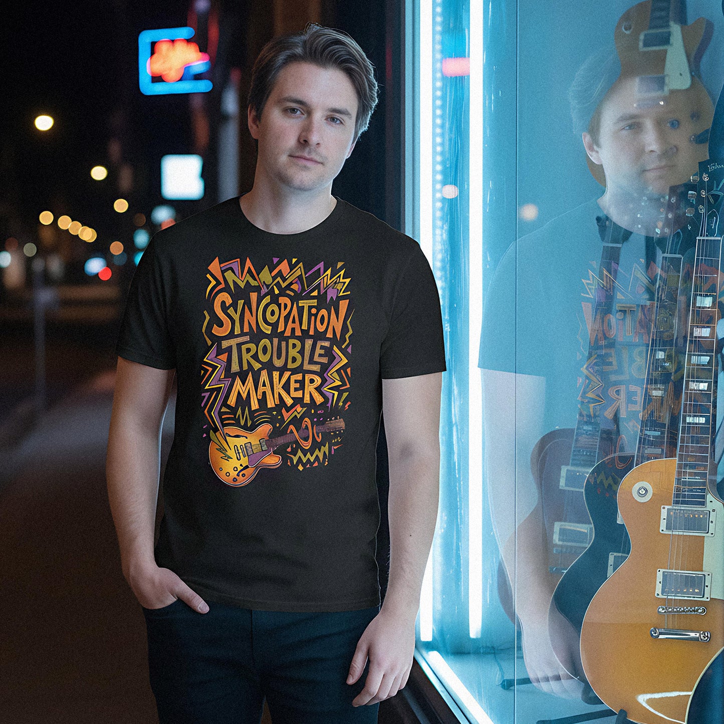Syncopation Trouble Maker Guitar T-Shirt