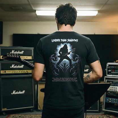 Louder Than Shadows Guitar T-Shirt